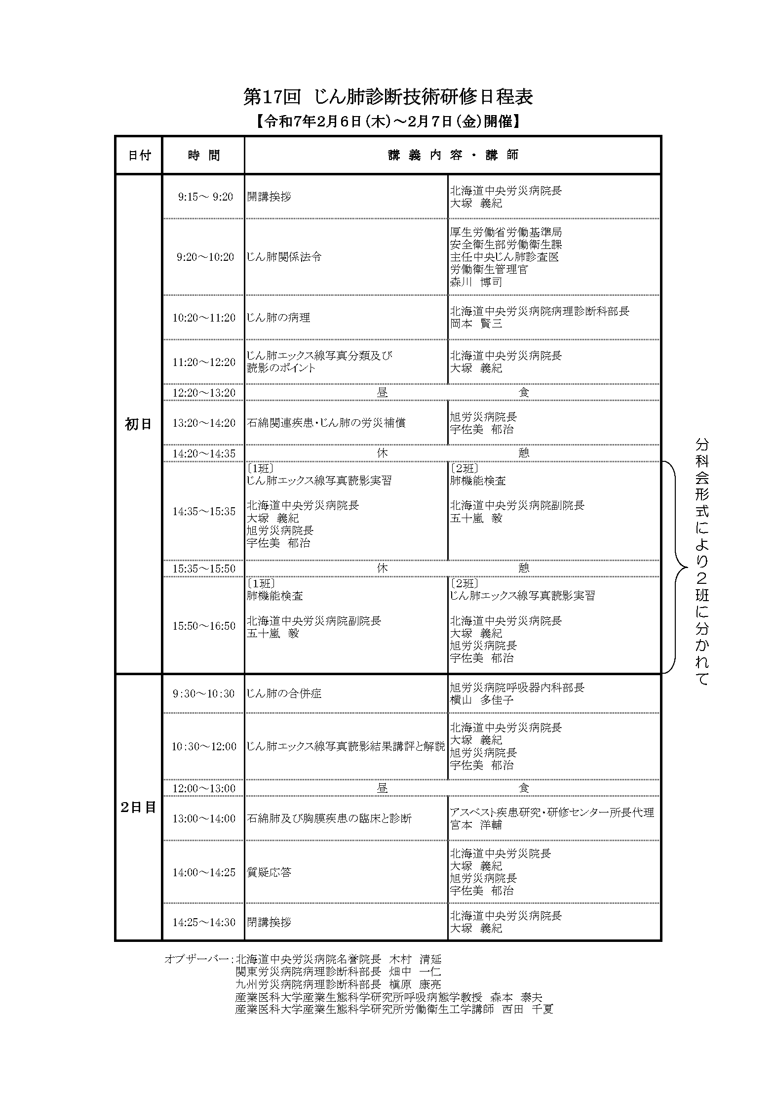 研修プログラム